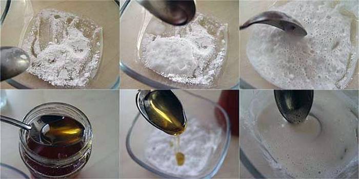 Mascarilla con aspirina y miel