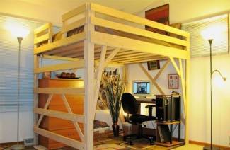 Cama alta para adultos