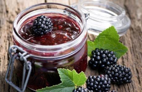 Receitas de geléia de amora para o inverno