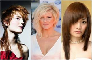 Cortes de pelo asimétricos para cabello medio.