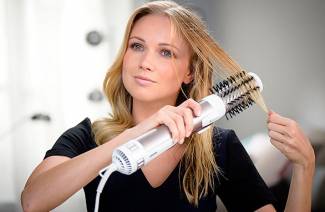 Secador de cabelo escova rotativa