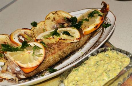 Pollock no forno