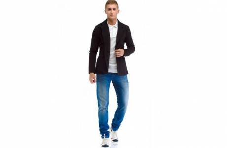 Casacos para homens em jeans