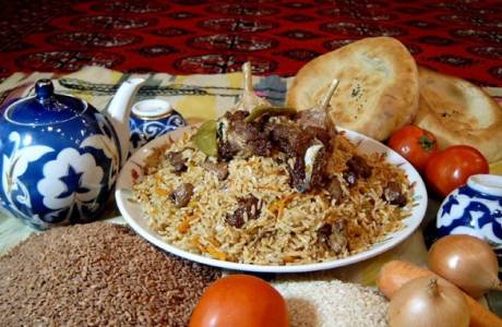 Pilaf com cordeiro