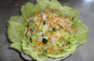 Coleslaw a kuracie šaláty