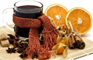 Conjunto de vinho quente