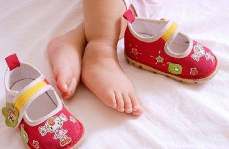 Tamanho do pé da criança por idade