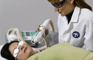 Resurfacing a laser