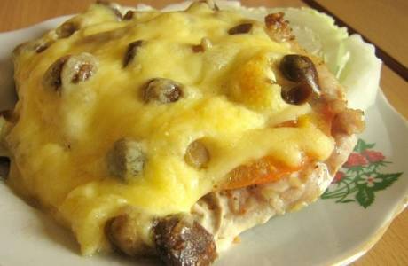 Piekarnik z pieczarkami