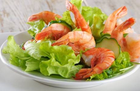 Ensalada de camarones