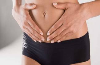 El cuerpo lúteo en el ovario.