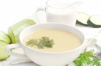 Sopa de purê de abobrinha