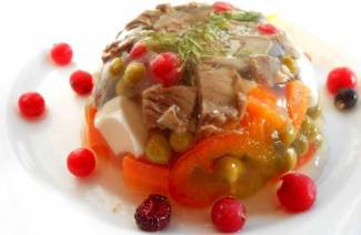 Carne com geleia