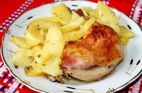 Pollo al Horno con Patatas