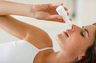 Nasala droppar med antibiotika