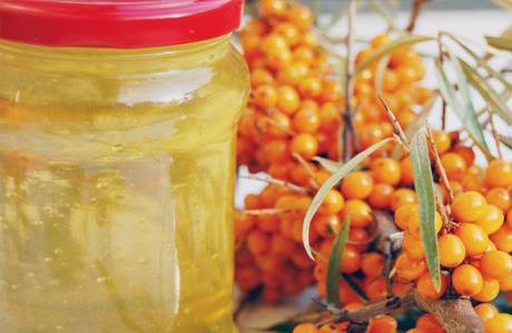Aceite de cara de espino amarillo