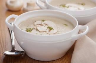 Sopa de cogumelos com cevada