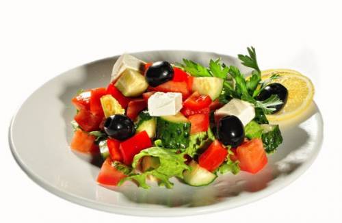 Salada com azeitonas