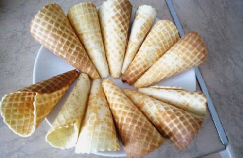 Gofry w gofrownicy