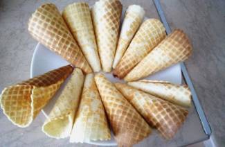Waffles em um fabricante de waffle