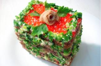 Śledź z ciasta waflowego