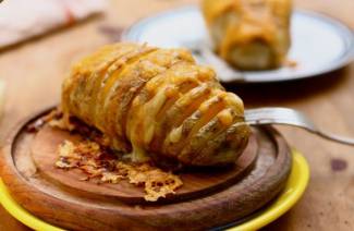 Batata no forno com queijo