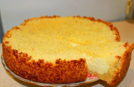 Torta de queijo cottage no forno