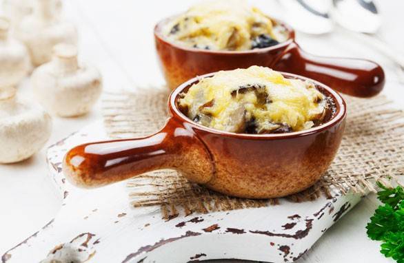 Kuracie a hríbové julienne