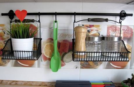 Barras de techo para la cocina.