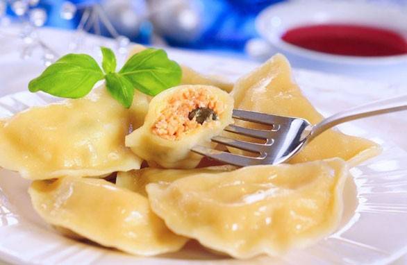 Relleno de bola de masa hervida