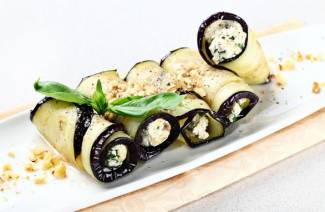 Rollos de berenjenas