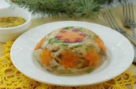Jellied bravčové stehná