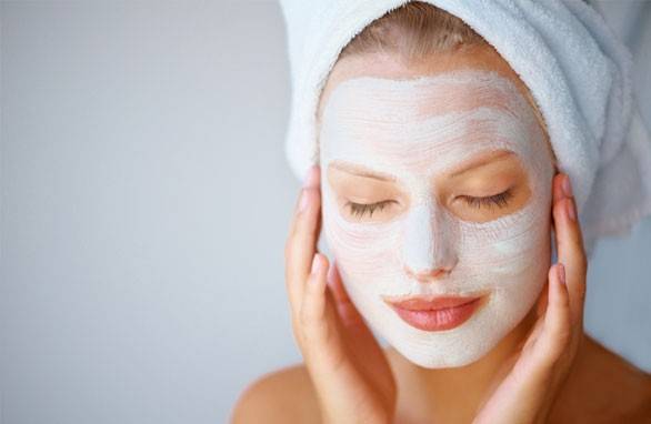 Máscara facial com aspirina