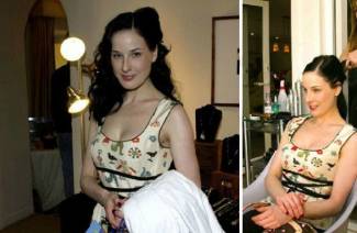 Dita Von Teese sem maquiagem