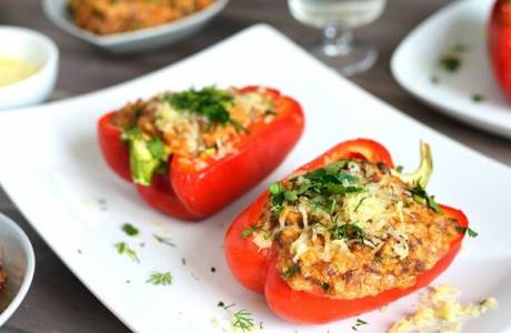 Pimientos Rellenos en el Horno