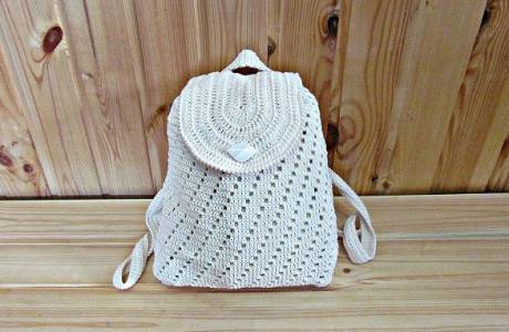 Mochila de ganchillo