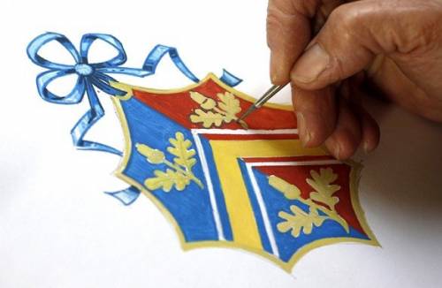 Herb rodziny dla szkoły