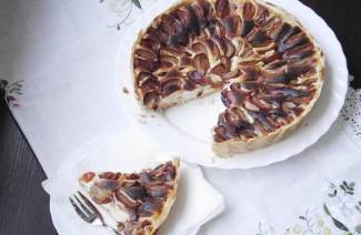 Ciasto twarogowe śliwkowe