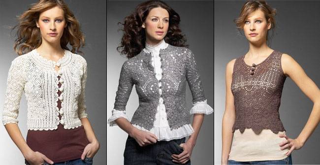 Ropa con elementos de macramé