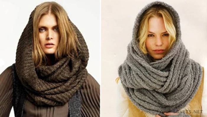 2 otočky dlhá snood
