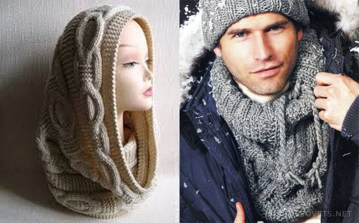 Snood męski i żeński