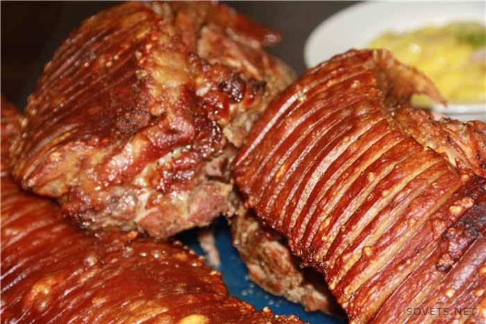 Asado de cerdo hervido