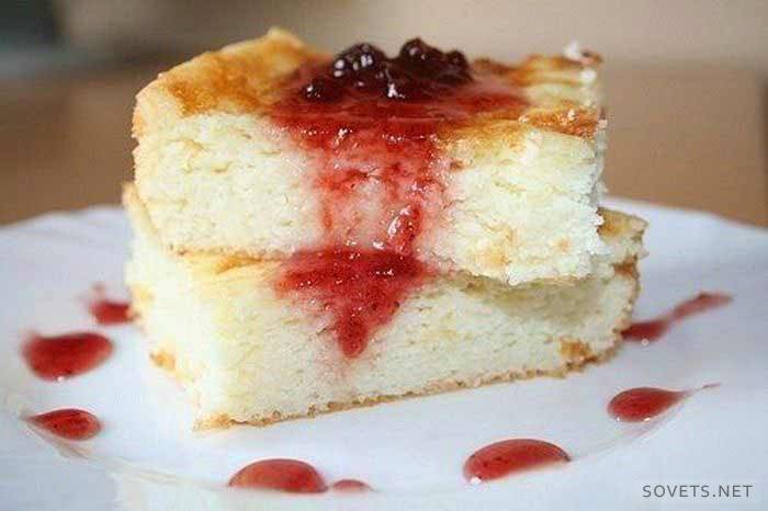 Mannick com queijo cottage