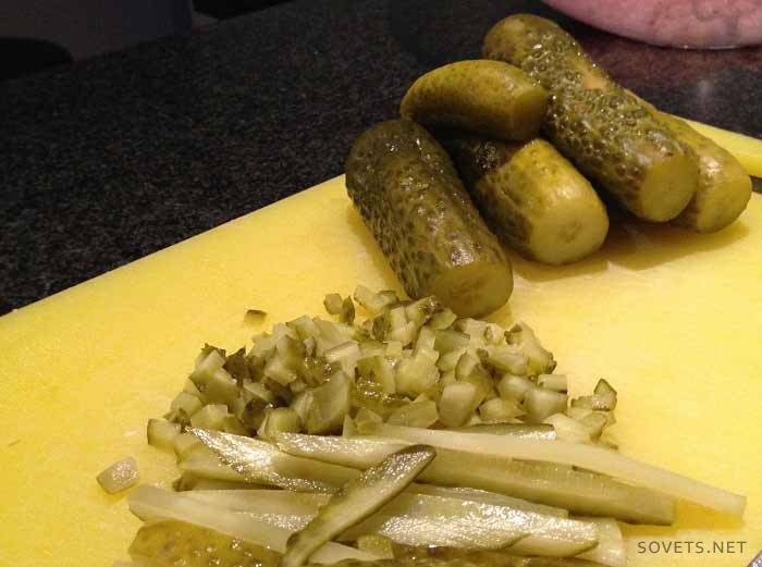 Cómo cocinar ensalada Olivier clásica: paso 1