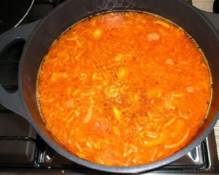 Pikantná kharcho polievka s hovädzím mäsom: krok za krokom recept krok 3