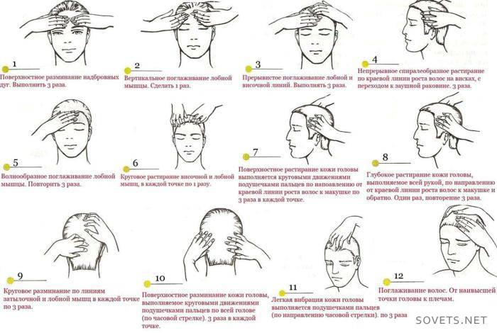 Como lavar o cabelo - esquema