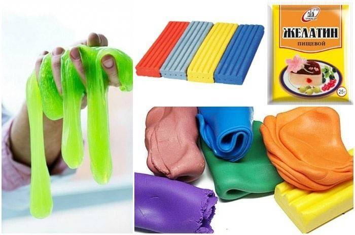 Plastilina y gelatina para la fabricación de lizun