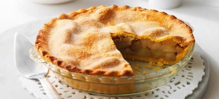 Pastel de dieta con manzanas