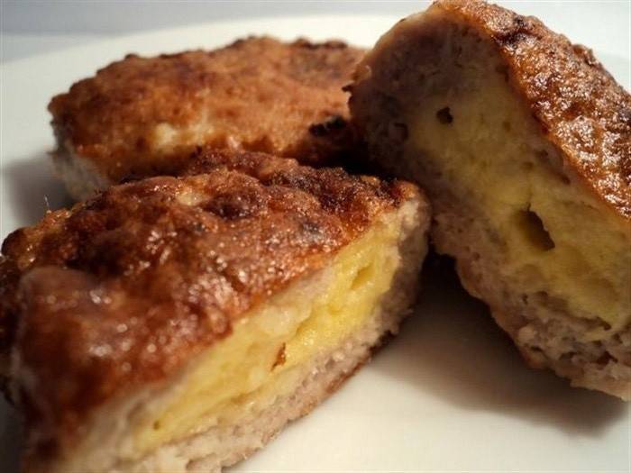 Syrové kotlety: bielkovinové potraviny