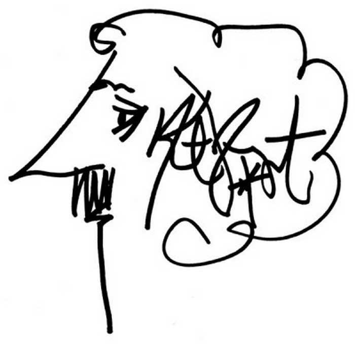 Pintura original de Kurt Vonnegut